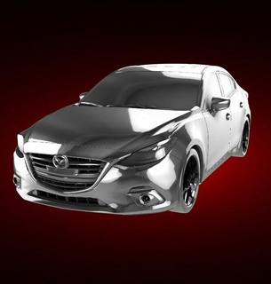 mazda 3 2014 Home suv automobile car vehicle rally race sports derby supercar gt 3d print model - Mito3D