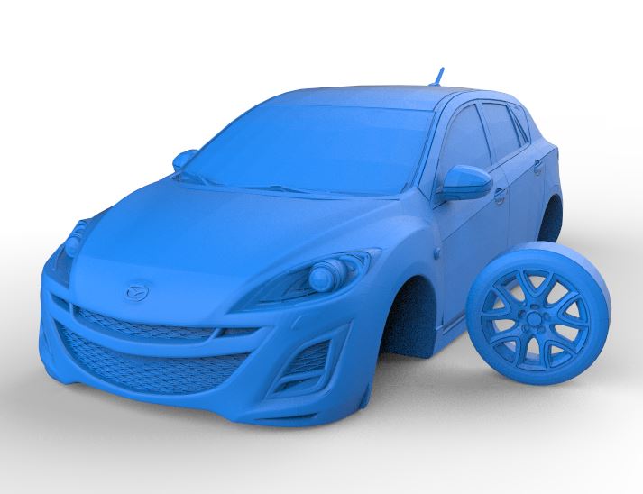 Mazda 3 hb 2010 stl emir Çaklı 3D print model - Mito3D