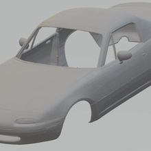 mazda miata 1995 printable body car game slot scalextric shell rc radio monitoring tamiya miniz 1-10 1-32 1-18 1-24 3d print model - Mito3D