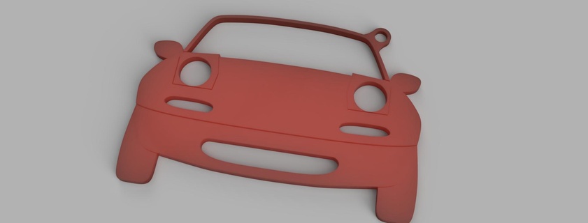 Mazda miata pingente moda distintivo talismã joalheria carro 3d print model - Mito3D