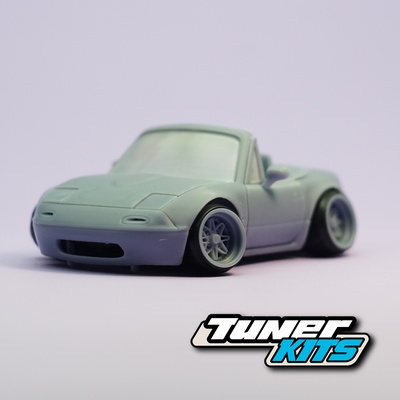 mazda mx-5 aka miata tooned model kit chibicars chibi stance work eqip03 drift tuning scalemodel 3d print model - Mito3D