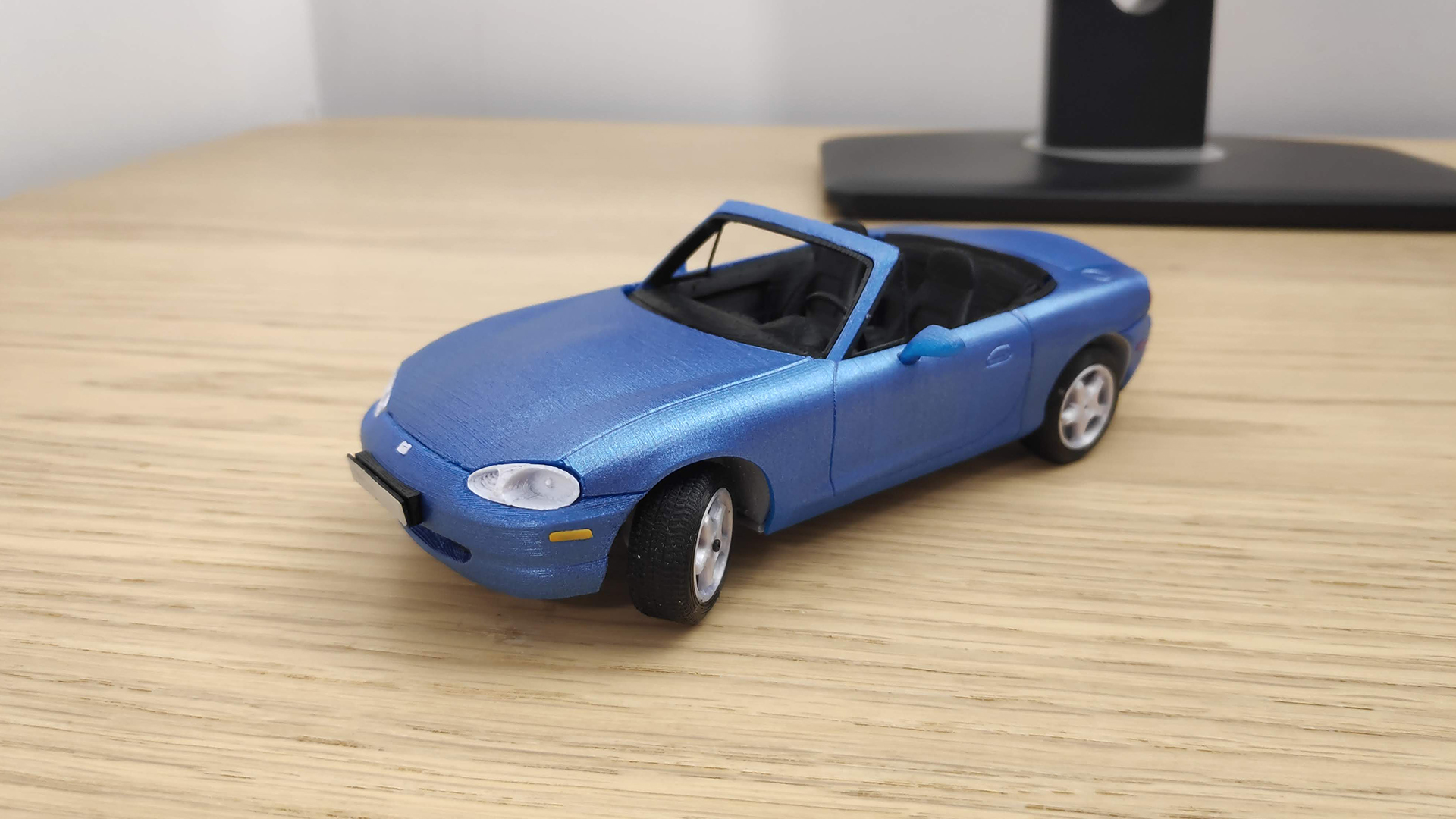 mazda mx 5 nb rc coche vehiculo 1 24 escala juguete carreras deriva equipo edificio bricolaje diy 3D print model - Mito3D