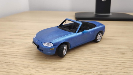 Mazda mx 5 nb rc Wagen 1 24 Rahmen Spielzeug Rennen treiben Kit Gebäude DIY 3d print model - Mito3D