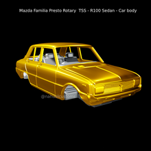 mazda presto rotary tss family - r100 sedan car body jdm model kit rc slot 1200 1300 3d print model - Mito3D