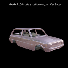 Mazda r100 istasyon vagon araba vücut döner model takım rc yuva 1200 1300 jdm aile 3d print model - Mito3D
