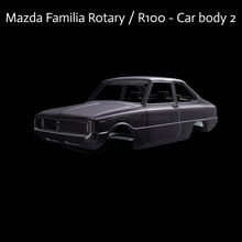 mazda rotary family r100 - car body 2  mazda coupe coupe r100 mazda rotary model kit rc slot  mazda 1200 mazda 1300 jdm rotary family family 3d print model - Mito3D
