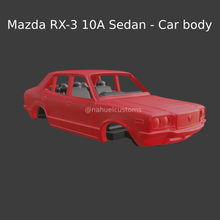mazda rx 3 10a sedán coche vehiculo cuerpo Japón jdm juguete clásico retro diseño modelo figura Clásico popular fundido presión caliente ruedas 1 43 32 64 3d print model - Mito3D