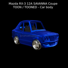 mazda rx 3 12a sabana cupé toon tooned coche vehiculo cuerpo juguete fundido presión caliente ruedas cajita cerillas auto modelo personalizado giratorio rx3 3d print model - Mito3D