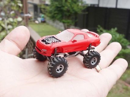 mazda rx 7 monstruo camión Pie Grande 3d print model - Mito3D