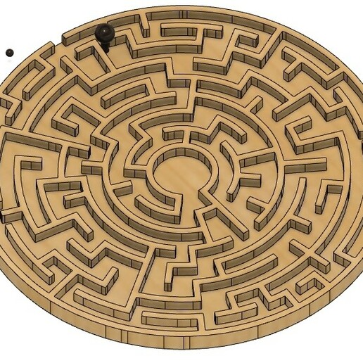 Labyrinthe Jeu enfant puzzle logique esprit réflexion 3D print model - Mito3D