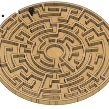 labirinto gioco bambino puzzle logica mente riflessione spirito 3d print model - Mito3D