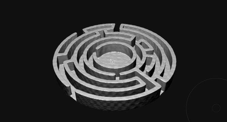 maze labyrinth game art 3d print model - Mito3D