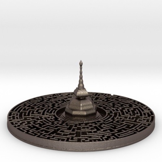 maze pagoda art 3D print model - Mito3D