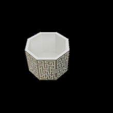 maze succulent planter 3d print model - Mito3D
