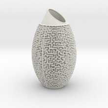 maze vase home tumbler 3d print model - Mito3D