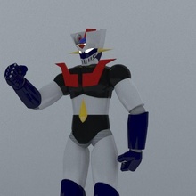 Mazinger Anime Spielzeuge niedrig poly 3d print model - Mito3D