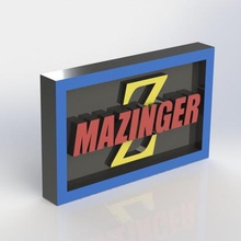 mazinger placa a arte anime taiced 3d print model - Mito3D
