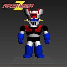 mazinger z - chibi version game fuse anime super robot great grendizer getter 3d print model - Mito3D