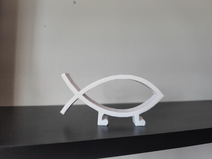 mbolo ate smo adesivo aqu rio caso decora decorativo evolu peixe pesca casa da impressora religi simbolo brinquedo brinquedos 3d print model - Mito3D