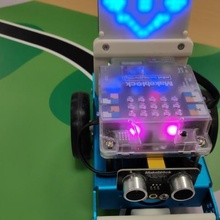 mbot parachoques de la pantalla led rotación luminaria gadget robótica 3d print model - Mito3D