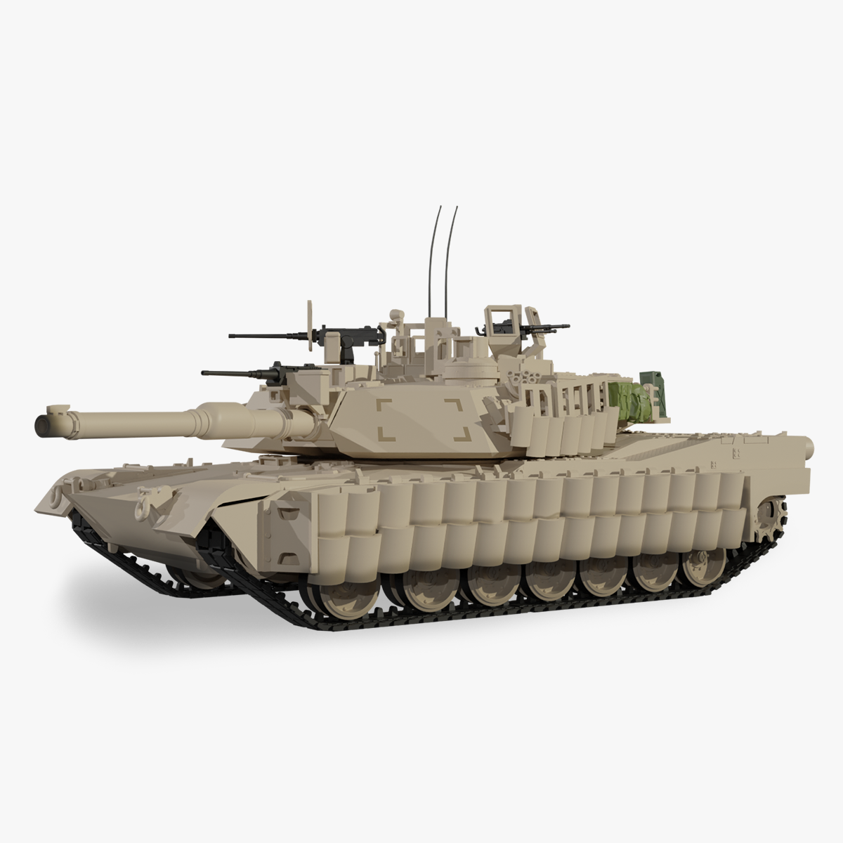 mbt m1a2 abrams tusk 2 miltary army tank assembly usa hobby warfare panzer toy american 3D print model - Mito3D