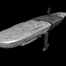 mc75 profondeur Jeu croiseur vaisseau spatial guerres étoiles étoile Véhicules 3d print model - Mito3D