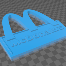 McDonalds Logo Mode 3d print model - Mito3D