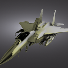 mcdonnell douglas f 15 aquila f15 aviazione combattente 3d print model - Mito3D