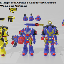 mcfarlane custom 85 imperial fists crimson build space marine warhammer 3d print model - Mito3D