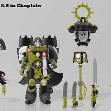 mcfarlane custom 85 primaris chaplain  mcfarlane space marine warhammer custom chaplain