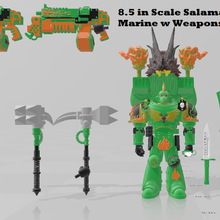 mcfarlane custom 85 scale salamanders space marine warhammer 3d print model - Mito3D