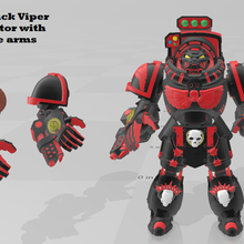 mcfarlane custom 85in black viper terminator warhammer 3d print model - Mito3D