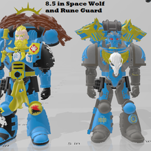 mcfarlane custom 85in space wolf rune guard  mcfarlane custom space marine space wolf warhammer