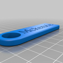 Mckenzie chave moda personalizado acessórios 3d print model - Mito3D