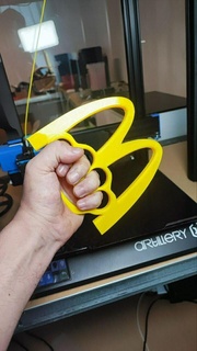 mcknuckle duster knuckle mcdonald's mcdo 3d print model - Mito3D