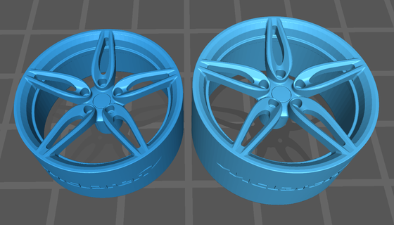 mclaren 570s 570gt 19 20 inch wheels 1 24 scale revell kit 3d print model - Mito3D