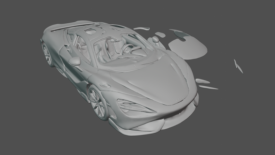 McLaren 765lt soytarı 2023 2022 2021 2020 Spor Dalları coupe araba araç 3d Yazdır model oyuncak 3d print model - Mito3D