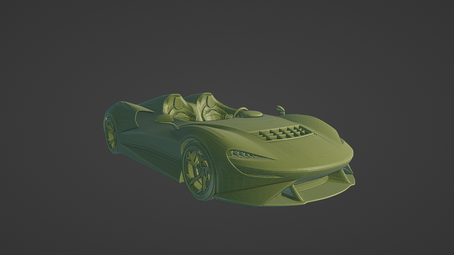 McLaren Elva 2021 mc Laren 2020 2022 2023 2 kapı cabriolet Roadster çevrilebilir spor Spor Dalları araba yarış uk ingiliz 3D print model - Mito3D