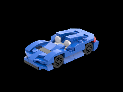 mclaren elva 30343 bricks speed champions model blue car 3d print model - Mito3D