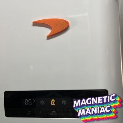 mclaren fridge magnet home sculpture cartoon freezer fun home kitchen notes holder animal ninja decor star reminder minimalistic 3d print model - Mito3D