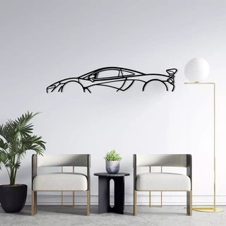 mclaren p1 silhouette Art cars art race sports car racing wall 3d print model - Mito3D