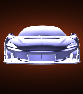 McLaren sabre hypercar voiture véhicule rallier course sports Derby 3d print model - Mito3D