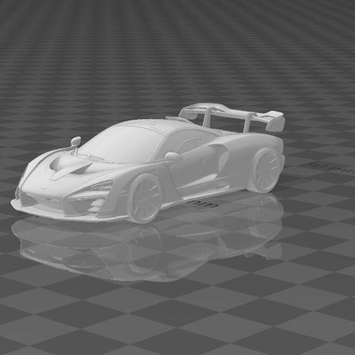 McLaren senna coche vehiculo 3D print model - Mito3D