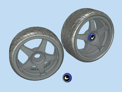 mclaren senna lm wheels rims f150 truck scale model 1 25 24 18 10 3d print model - Mito3D