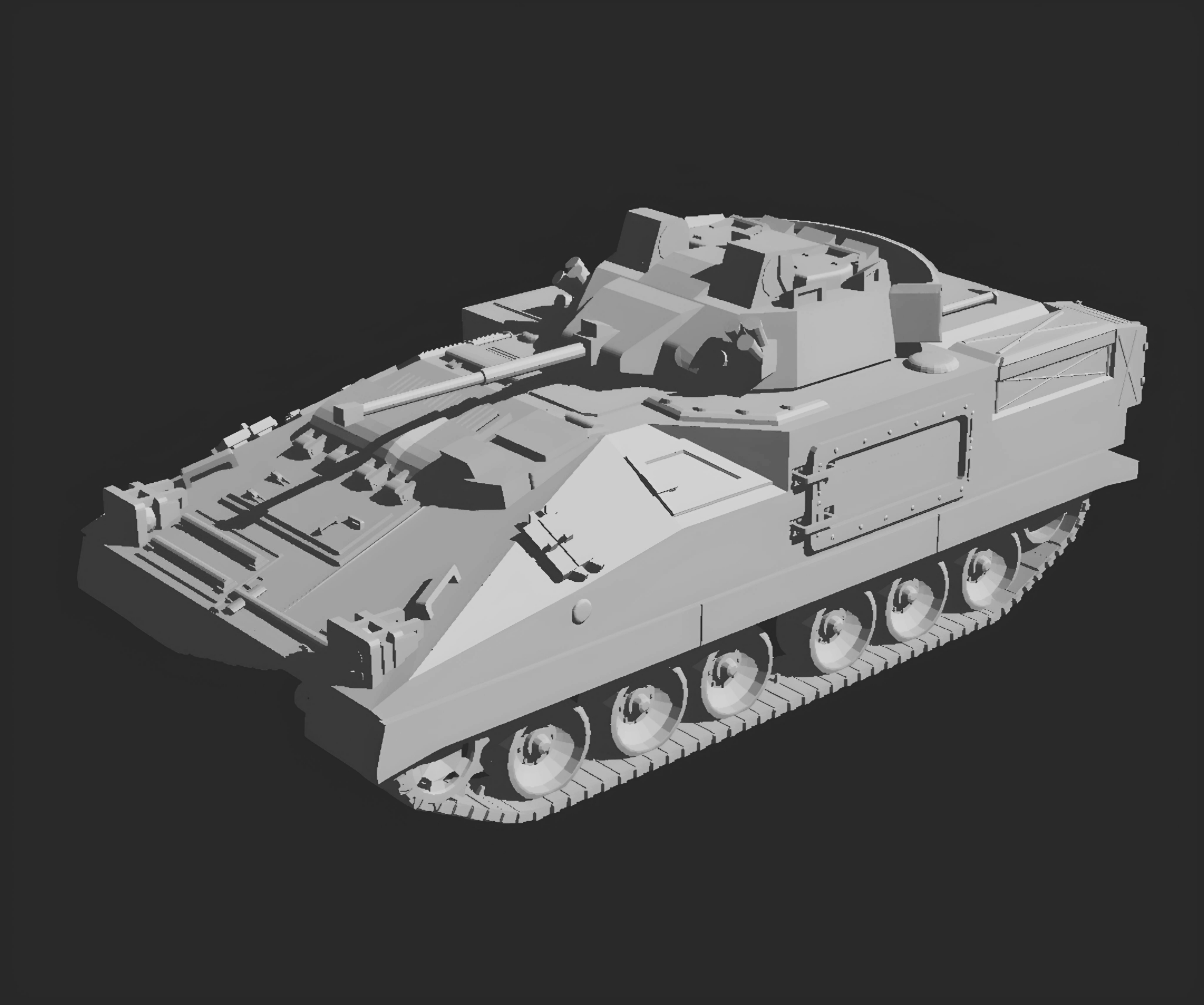 mcv 80 warrior ifv 3D print model - Mito3D