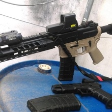 mcx gel blaster slr Jeu pistolet mod Jinji cqb m4 sig sauer 3d print model - Mito3D