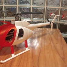 md 500 Hughes rc Helis 450 md500 helikopter 3d print model - Mito3D