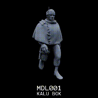 mdl001 kalu Livre soldat désert miniature sci modèle table donjons dragons dnd 3d print model - Mito3D
