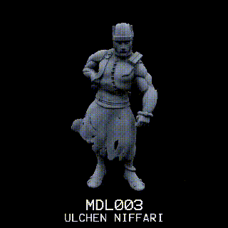 mdl003 Ulchen separando soldado Desierto miniatura sci fi modelo mesa mazmorras dragones dnd 3d print model - Mito3D
