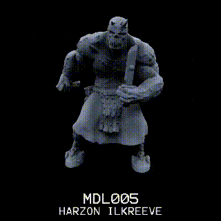 mdl005 harzon ilkreeve soldier desert miniature sci-fi model tabletop dungeons dragons dnd 3d print model - Mito3D